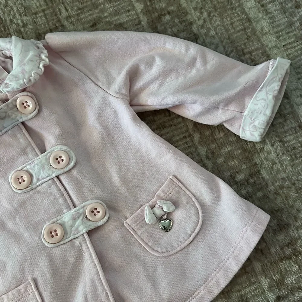 Dylan & Abby Size 6-9M light pink baby girl coat